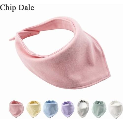Candy Color Bib For Infant Baby High Quality Pure Cotton Saliva Towels Infant Toddler Drool Bibs Girls and Boys Bandana