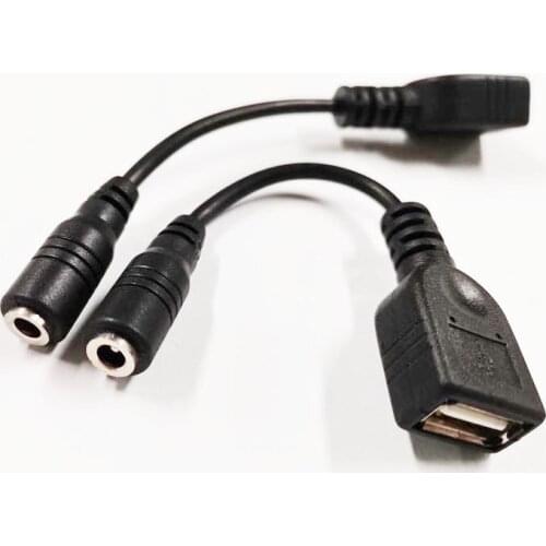 NCHTEK DC 4.0x1.7mm Female Jack to USB Female Socket Power Adapter Charger Cable,4.0/1.7mm Connector to USB ,25Qty,Free shipping