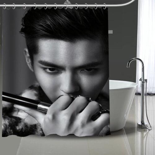 New arrival Custom KRIS Shower Curtain Modern Fabric Bath Curtains Home Decor Curtains With hook More Size