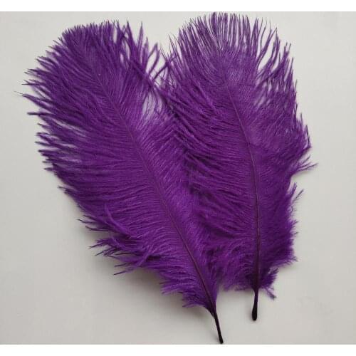 Wholesale 10pcs Beautiful Purple High Quality 6-8 inches/15-20cm Ostrich Feather For Wedding Decoration Handmade