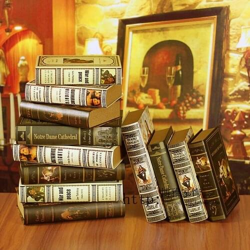 Wholesale 10pc decoration wall dies Continental retro decorative ornament decoration Photography Book Home Furnishing props book