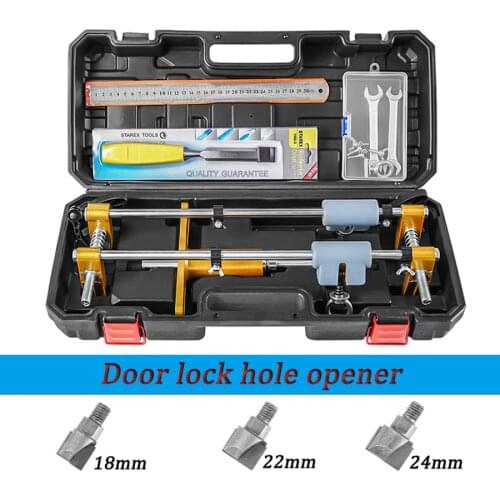 Solid wood door hole opener slot machine room door key hole hole opener woodworking installation key hole puncher