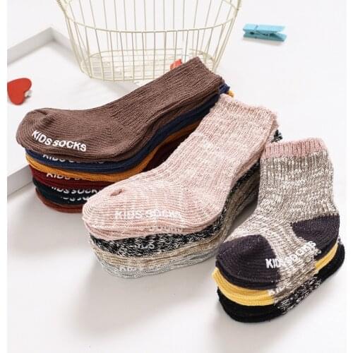 Thicken Non-slip Baby Socks Autumn Winter Socks Warm Toddler Boy Girls Floor Sock Infant Clothing Accessories for 0-4 Years Kids