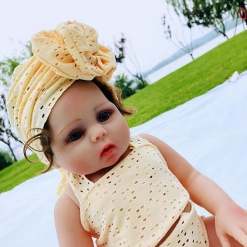 Summer Mesh Baby Hat Soft Breathable Kids Girl Bonnet Hat Solid Color Infant Toddler Turban Beanie Cap Baby Accessories