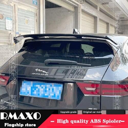 For Jaguar F-PACE hatchback Universal TF Spoiler 2006-2018 E-PACE Spoiler ABS plastic Material Car Rear Wing Color Rear Spoiler