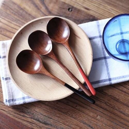 Japanese Style Nanmu Spoon Wooden Spoon Kitchen Cooking Utensil Tool Soup Teaspoon Catering For Kicthen Wood Spoon