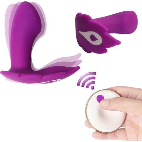 Wireless Remote Wearable Strapless Dildo Vibrator Panties 10 Vibrating G-Spot Strapon Clitoris Stimulator Vibrator for Women Sex