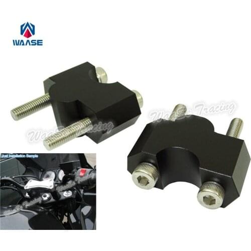 Waase Motorcycle 22mm 7/8" Covers Handlebar Ornamental Mouldings Riser Up 30mm Bracket Kit For Kawasaki Z1000 2007 2008 2009