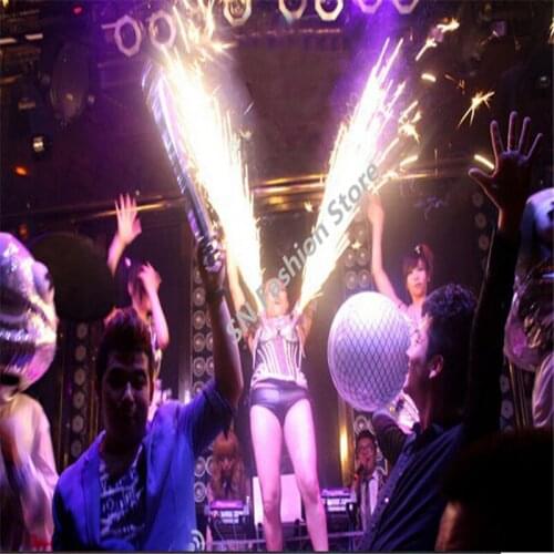 WX08 Singer cold fireworks clothing Silver dance bar dress bra suit pants party dj disco ballroom performance mirror costumes