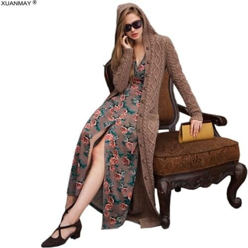 XUANMAY Women's Cardigans With A Hood