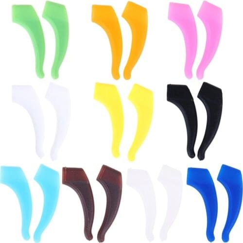 2pcs/pair Silicone Anti Slip Easy To Use Glasses Ear Hooks Eyeglasses Grip Temple Holder Accessories For Sports Eyewear