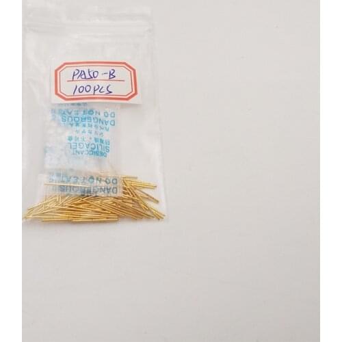 100Pcs Nickel Plated Probe PA50-Q2 Spring Thimble Burning Chip Scalable Test Probe Diameter 0.68 MM