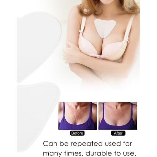 Reusable Silicone Neck Pad Wrinkle Pads Neck Wrinkle Treatment Prevention Transparent Anti Wrinkle Remover Skin Care Chest Pad