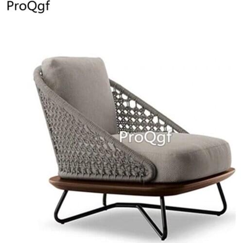 Ngryise 1Pcs A Set rattan steel single people use sofa