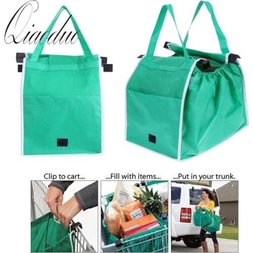 Magic Fish 1 pc Shopping Bag Foldable Eco-friendly Reusable Large Trolley Supermarket Large Capacity Tote Bag