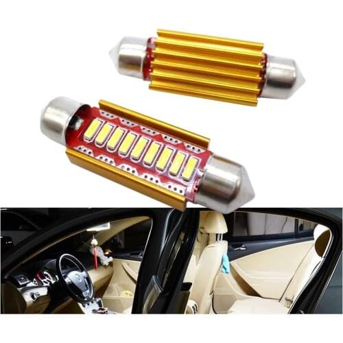 10pcs LED BULB C5W C10W Car LED License Plate Reading Dome Lamp White For Honda civic accord crv fit jazz dio city