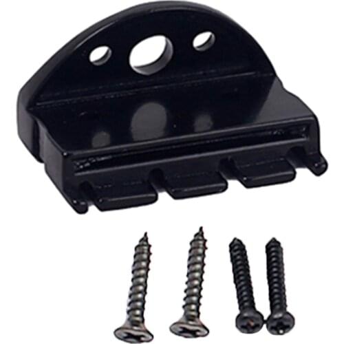 4 String/6 String Guitar Tailpiece Tremolo Bridge Fanned Fret Zinc Alloy Fixed Hardtail Headless Bridge Electric Guitar DIY Accs