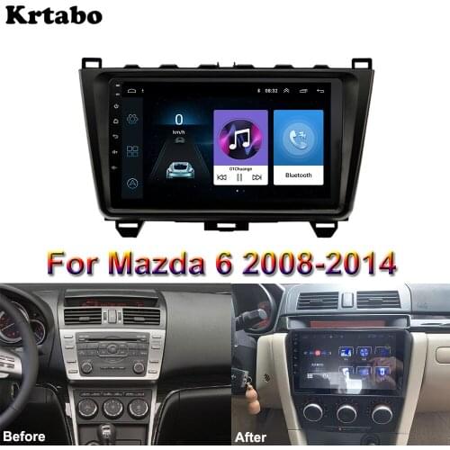 Car Android Multimedia Player For Mazda 6 2008 2009 2010 2011 2012 2013 2014 GPS Navigation Touch Screen AUTO Radio