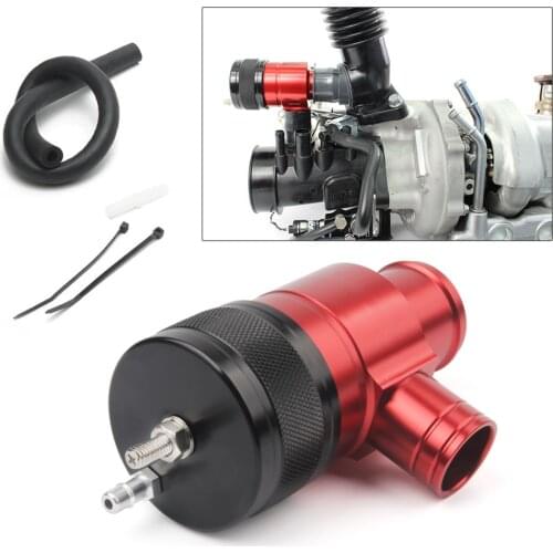 Car Racing Red & Black Intercooler Recirculation Blow Off Valve BOV Kit For Subaru WRX 2.0L Turbo 15-17 EPFBOV1093