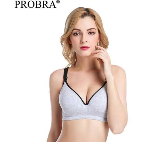Cotton Maternity Nursing Bra Breastfeeding Underwear Women Soft For Feeding Prevent Sagging Sleeping Wire Free Lactation Bras