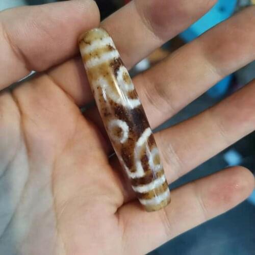 Crystal Palace Translucent texture special 3 eyes agate dzi Old joyeria mottled Jade beautiful Tibet area beads gemas joyeria