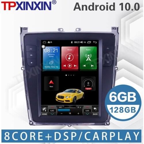 For Bentley Continental Flying Spur Android Radio Tesla Vertical Big Screen Car Stereo Tape Recorder Multimedia Player GPS Navi