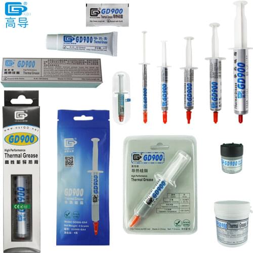 Net Weight 0.5/1/3/4/7/15/30/100/150 Grams GD900 Thermal Conductive Grease Paste Plaster Heat Sink Compound SY BA BR BX CN ST MB