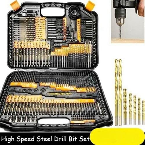 Set 1/1.5/2.0/2.5/3mm Titanium Coated Twist Drill Bit High Steel for Woodworking Plastic And Aluminum HSS Drill Bit Set