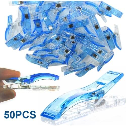 50pcs Sewing Clips Set Jumbo Wonder Quilting Binder Clip Multi-Purpose DIY Patchwork Fabric Quilting Craft Sewing Knitting Clips