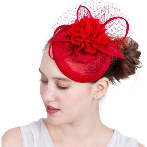 New Style Fashion Ladies Hair Fascinator Millinery Hat Clips For Wedding Party Occasion Headband Hair Accessories SYF129