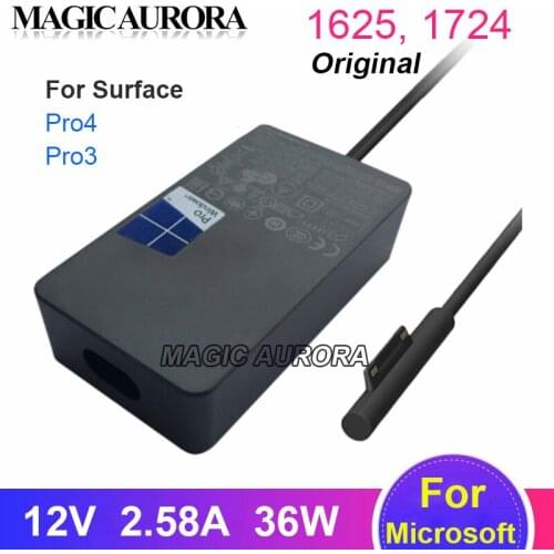 Original 1625 1724 For Microsoft Surface Pro4 Pro3 AC Adapter Fast Charger 12V 2.58A 5V 1A Laptop Power Supply 36W
