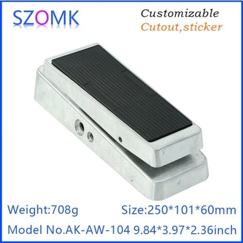 1 Pcs Guitar Effects Pedal Aluminum Stomp Box Enclosure for DIY Guitar Pedal Kit CM95