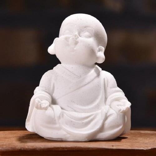 Resin Aquarium Decoration Minimalist Sandstone Buddha Fish Tank Decor Bring Home a Ray of Sunshine OW