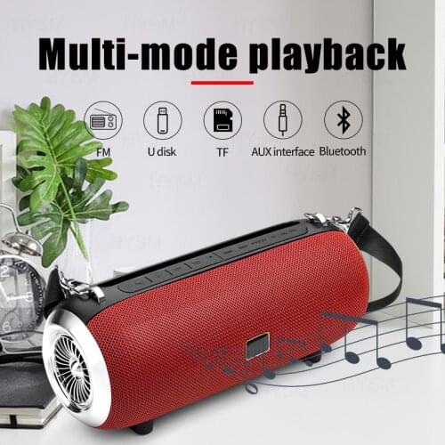 Portable Bluetooth Speaker High Power 40w Wireless Bass Column Waterproof Outdoor Support AUX TF USB Subwoofer Stereo Boom Box