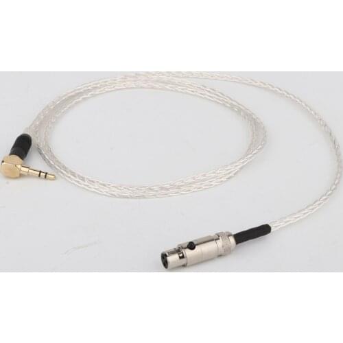 3.5mm Gold Plated Jack to Rhodium Plated Mini XLR Female Connector Hifi OCC AUX Cable