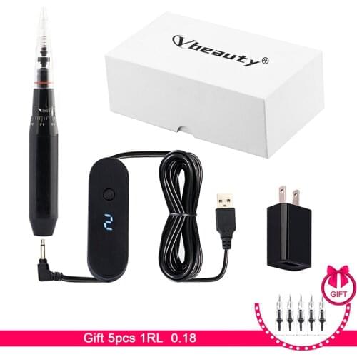 Professional Eyebrow Tattoo Machine Permanent Makeup Eyebrow Eyeliner Lip Pen Beauty Tattoo Machine With Universal Needles