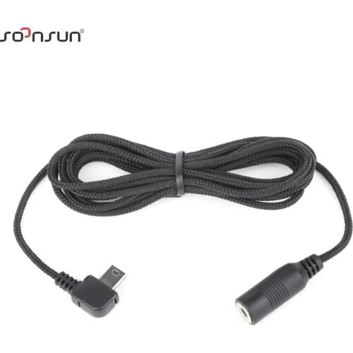 SOONSUN 2m Mini USB Transfer Cable to 3.5mm External Mic Microphone Adapter for GoPro Hero 3 3+ 4 for Go Pro 4 USB Accessory