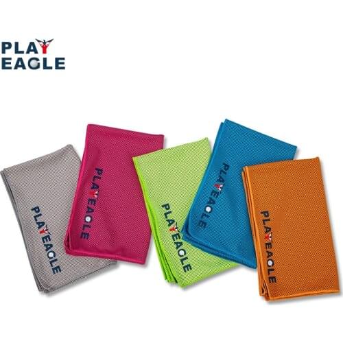 1pc PLAYEAGLE Sport Cooling Towel Instant Cool Ice Face Towels For Gym Swimming Yoga Running Golf 100cmx30cm Sweat Towels