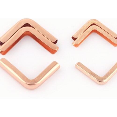 25/30mm Rose Gold Iron Corner Protection Corners Vintage Box Corner Decorative Wood Corner Bronze Book Corner clip
