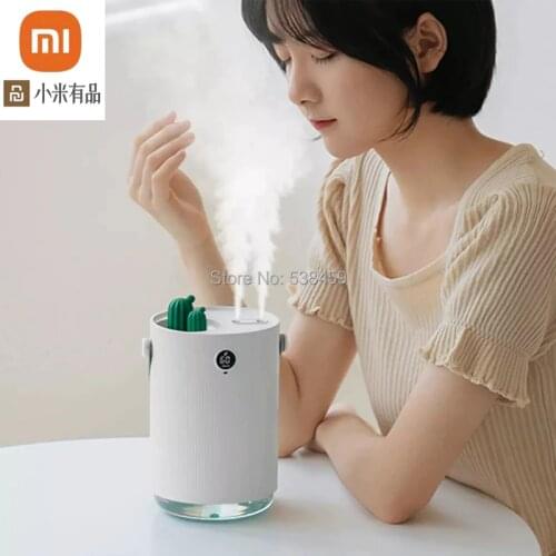 Youpin dual spray mobile humidifier humidity detection 1000ml desktop humidifier for sleeping office