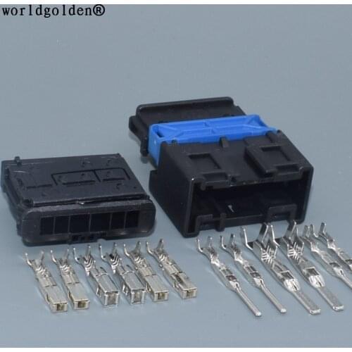 Worldgolden 6 Pin 98825-1061 98821-1061 Auto Rear Taillight Light Plug Connector Auto Lamp Sockets HDC6MX05F for Peugeot