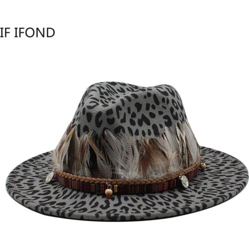 NEW Ethnic Style Men Women Wool Jazz Fedora Hats Panama Trilby Party Formal Top Hat Winter Gentleman Church Hat