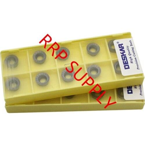 Free shipping 10pcs RPMT08T2MOE-JS LF6018/RPMT10T3MOE-JS LF6018 inserts, D-E-S-K-A-R brand, to cut steel and stainless steel