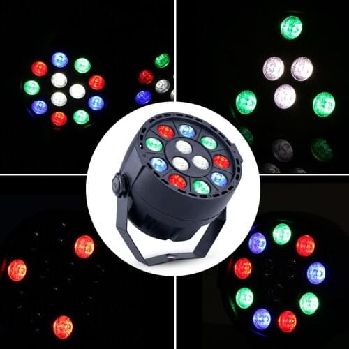 12w 12led Rgbw 4 In 1 Dmx 7ch Stage Light Atmosphere Lamp Par Lighting 4 Mode Sound Activated For Beam Home Party Dj Wedding Bar