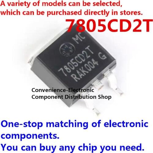 5PCS/PACK 7805 7805CD2T MC7805C2T patch TO-263 three-terminal voltage stabilizer linear