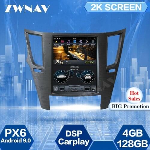 4G+128GB Tesla Screen For Subaru Legacy Outback 2009 2010 2011-2014 Android 9.0 Car Multimedia Player GPS Navi Radio Stereo Unit