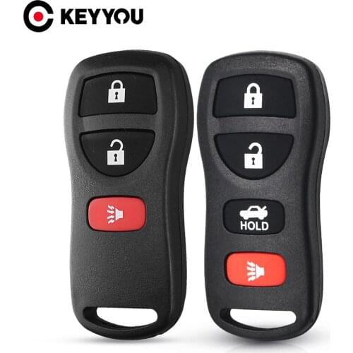 For Nissan Frontier Murano Armada Pathfinder Versa Altima Maxima Xterra For Infiniti 3/4 BTN Folding Car Key Shell Case Kit