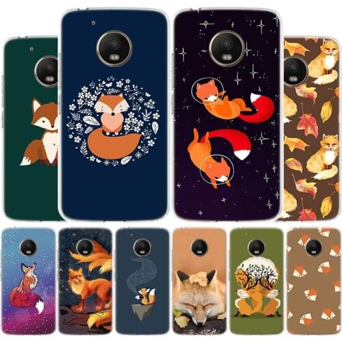 Cute Fox In Autumn Phone Case For Motorola Moto G9 G8 G7 G6 G5 E6 E5 Plus Play Power + One Action Macro Cover Coque Shell