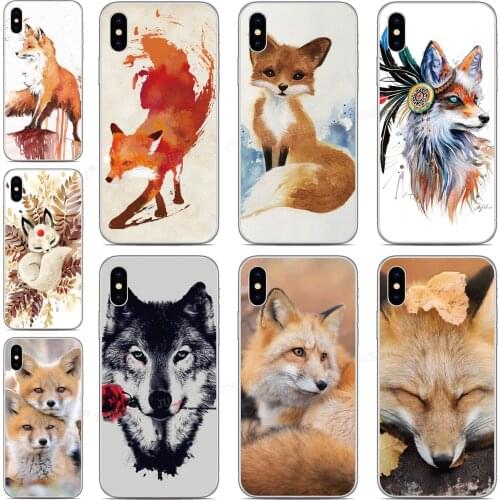 Fox Silicone Soft TPU Phone Case For ZTE Blade A5 A7 2020 A3 L8 2019 Axon 10 Pro 5G V8 Mini V9 V10 V2020 Vita A7s 20 Smart Cover