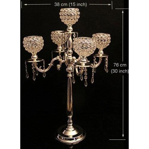 K9 crystal candelabra candle holder crystal centerpieces candelabros castiçal wedding decoration table centerpieces candlesticks